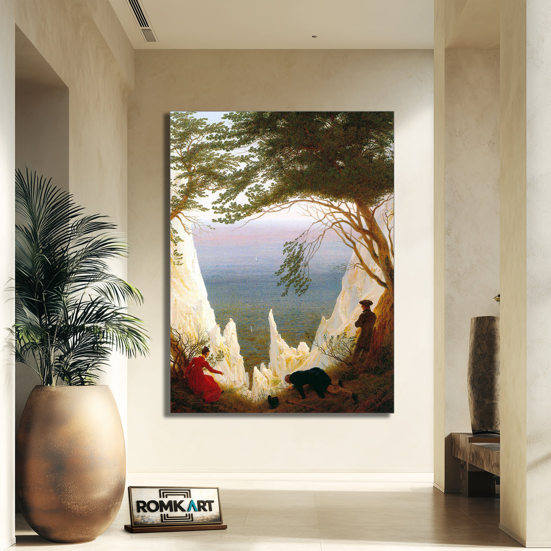 Caspar David Friedrich Chalk Cliffs At Ruegen 1818-1819 – Reproduction
