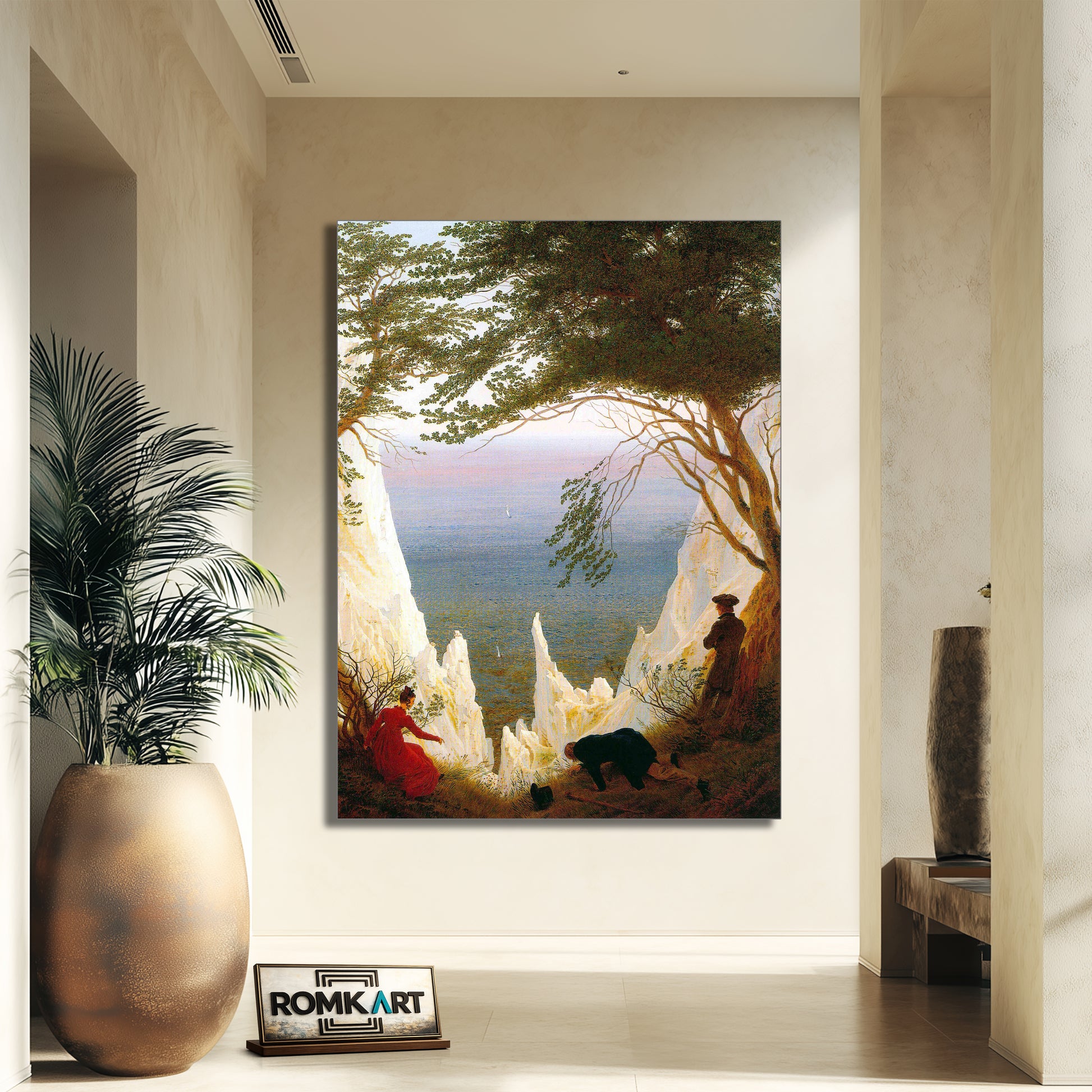 Caspar David Friedrich Chalk Cliffs At Ruegen 1818-1819 – Reproduction
