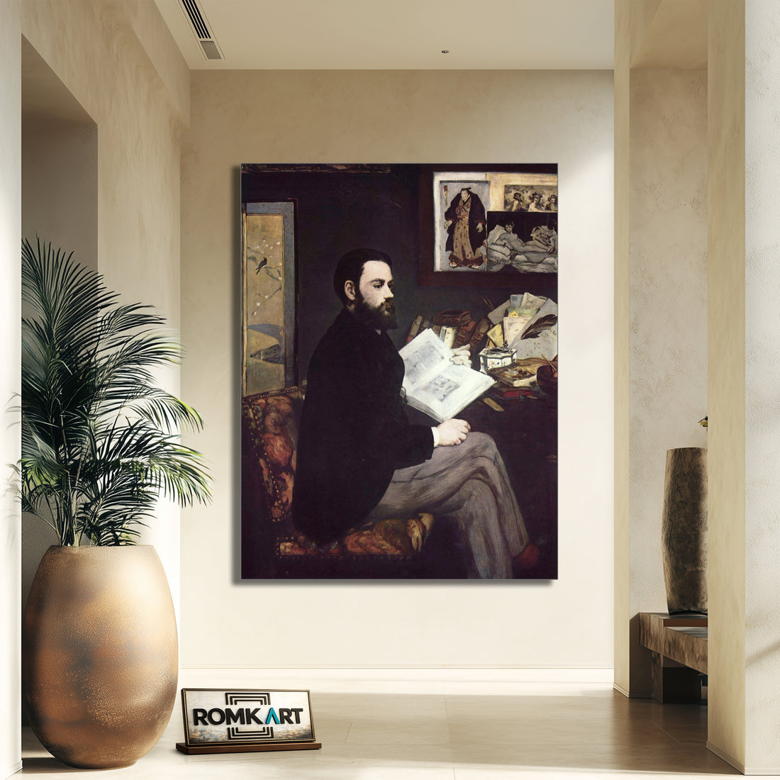Edouard Manet Portrait Of Emile Zola 1868 – Reproduction