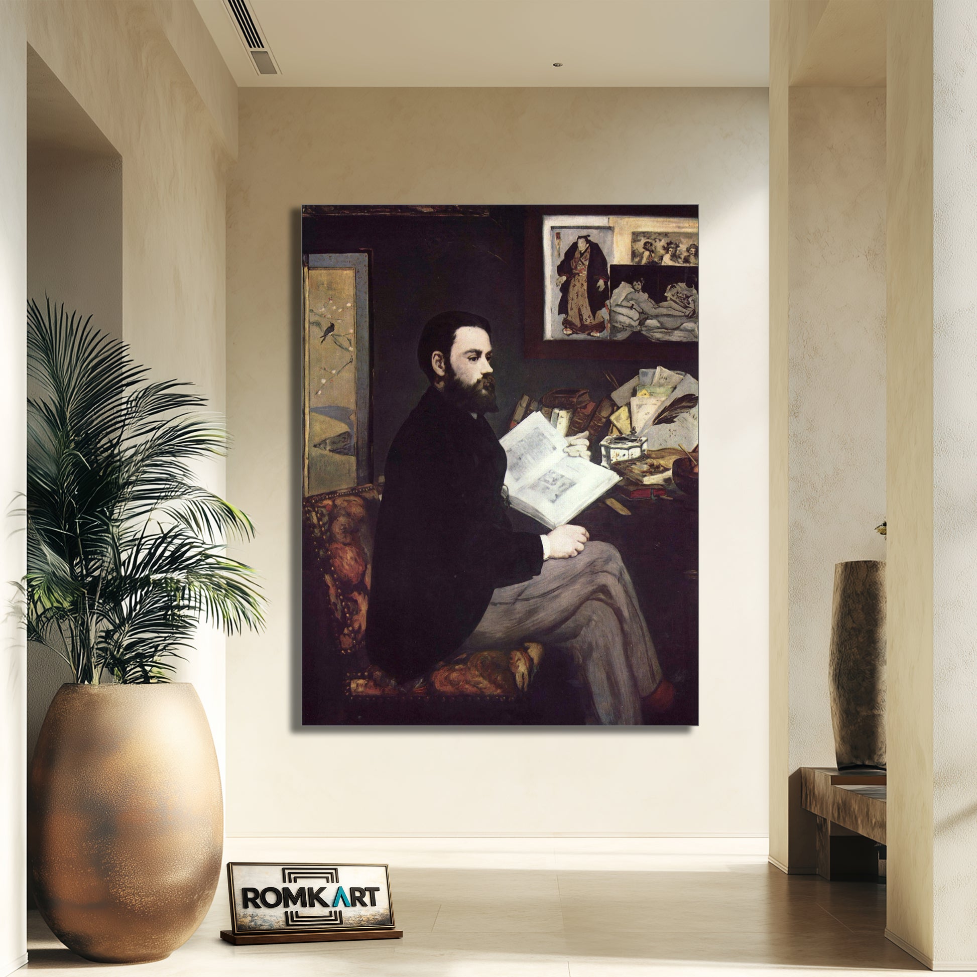 Edouard Manet Portrait Of Emile Zola 1868 – Reproduction