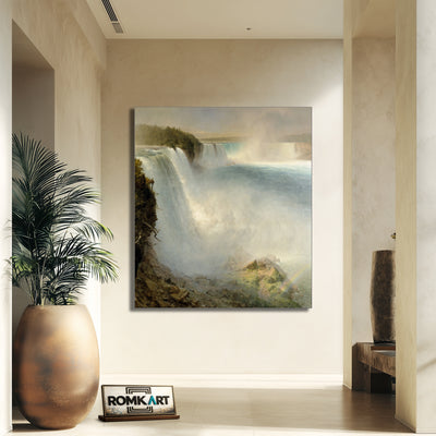 Frederic Edwin Church Niagara Falls From The American Side – Reproduction