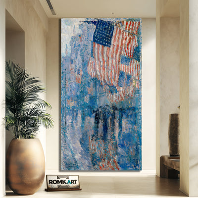 Childe Hassam The Avenue In The Rain Art In The White House – Reproduction