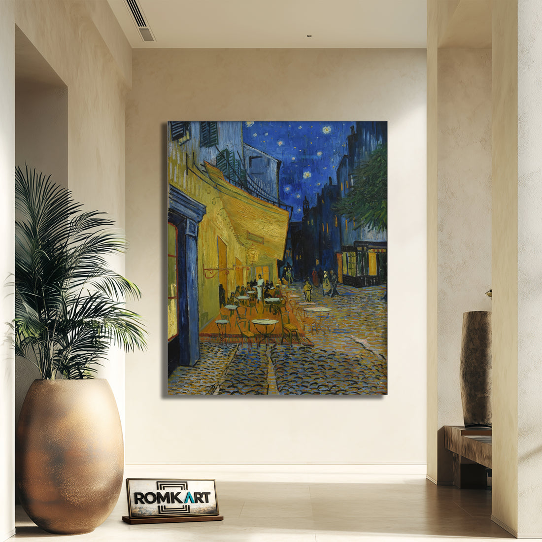Vincent Van Gogh Cafe Terrace At Night 1888 – Reproduction