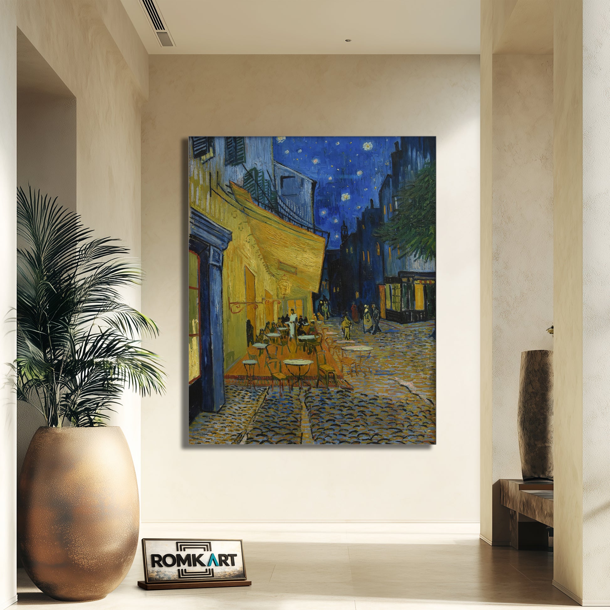 Vincent Van Gogh Cafe Terrace At Night 1888 – Reproduction