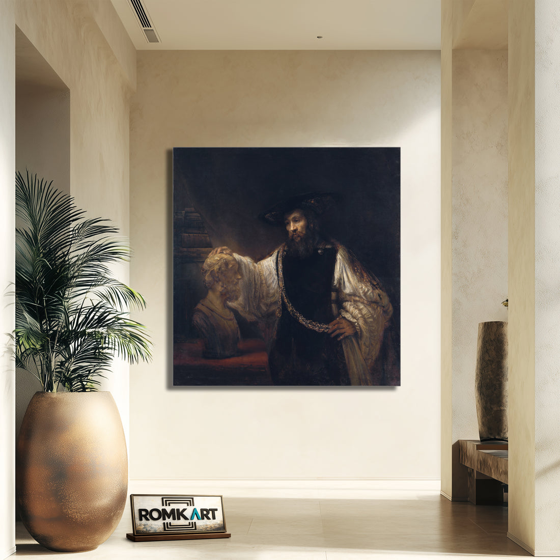 Rembrandt Aristotle With A Bust Of Homer 1653 – Reproduction