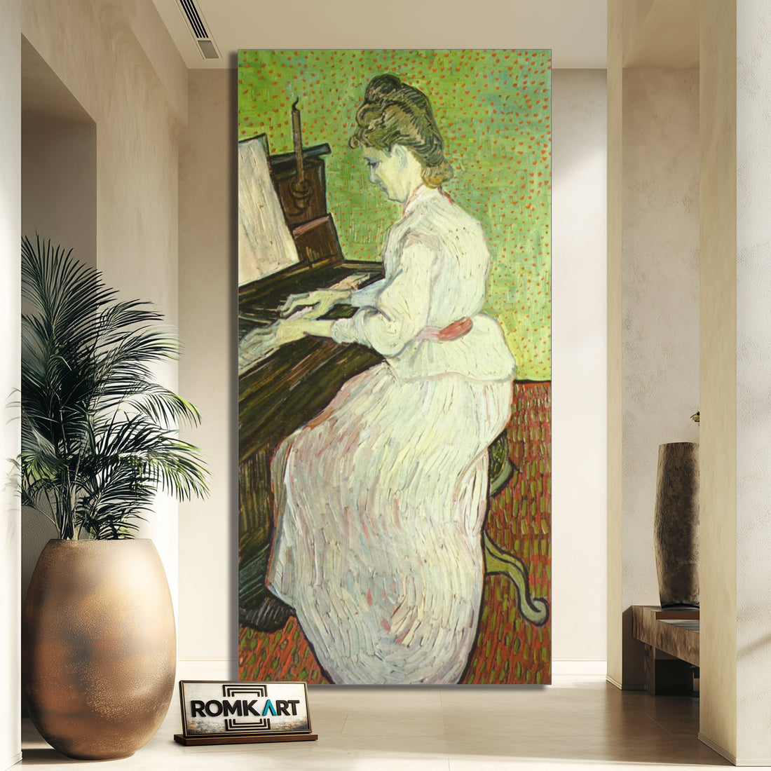 Vincent Van Gogh Marguerite Gachet At The Piano 1890 – Reproduction
