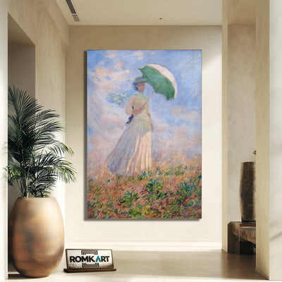 Claude Monet Woman With A Parasol Facing Right 1886 – Reproduction
