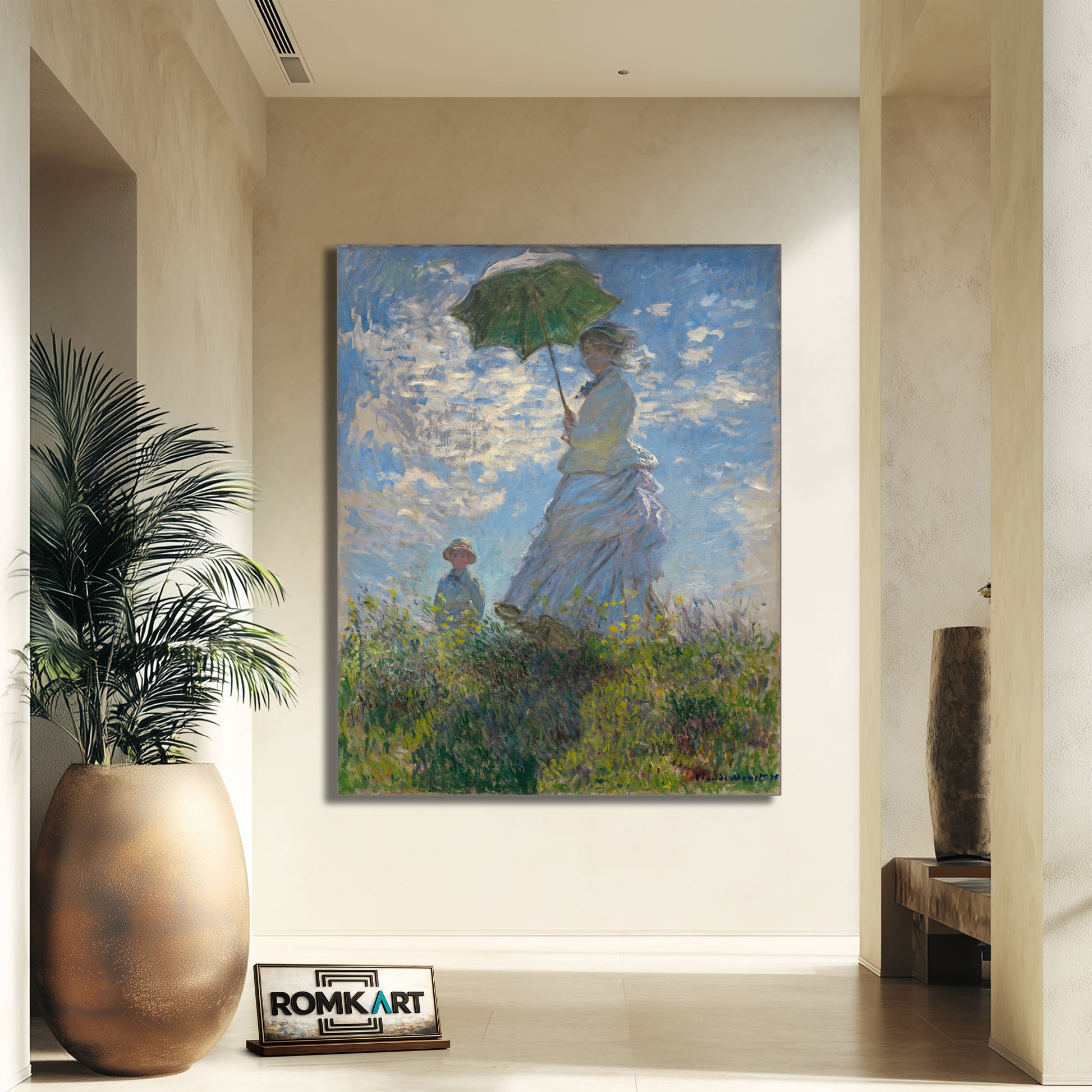 Claude Monet Woman With A Parasol 1875 – Reproduction