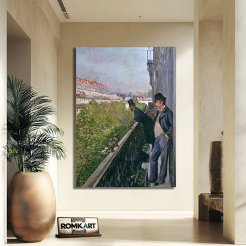 Gustave Caillebotte Balcony Boulevard Haussmann 1880 – Reproduction