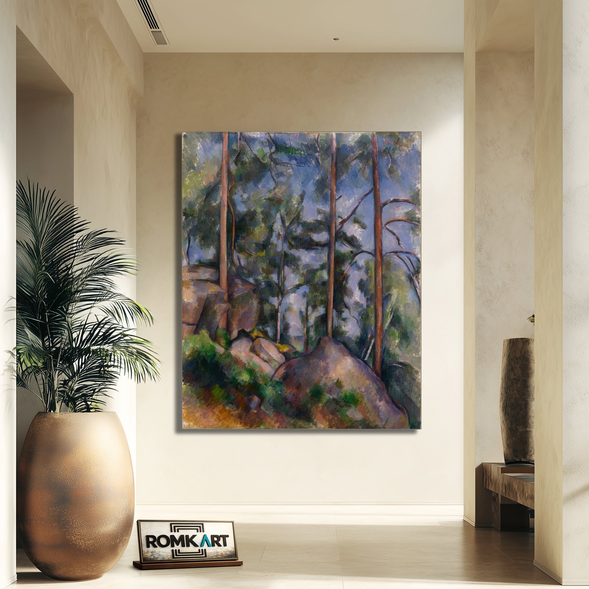 Paul Cezanne Pines And Rocks 1897 – Reproduction