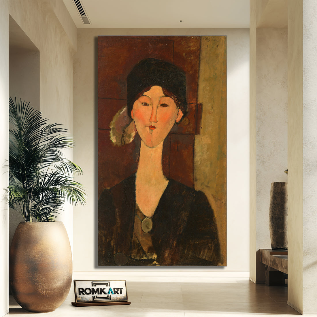 Amedeo Modigliani Beatrice Hastings Devant Une Porte – Reproduction