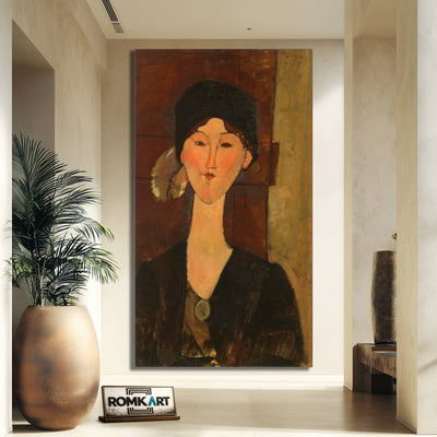 Amedeo Modigliani Beatrice Hastings Devant Une Porte – Reproduction