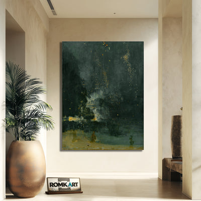 James Mcneill Whistler Nocturne In Black And Gold The Falling Rocket – Reproduction