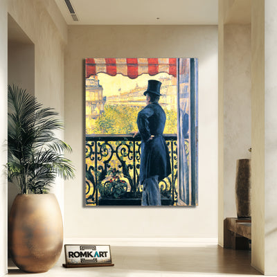 Gustave Caillebotte Man At A Balcony 1880 – Reproduction