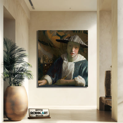 Johannes Vermeer Girl With A Flute 1666 – Reproduction