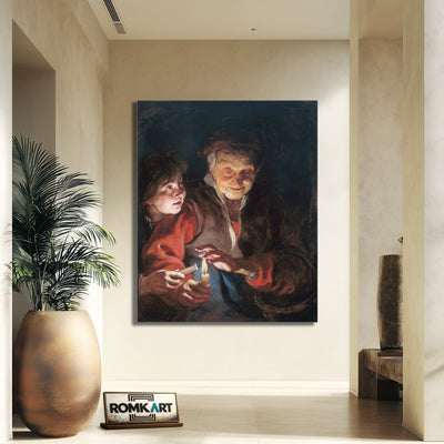 Peter Paul Rubens Two Women With A Candle – Reproduction