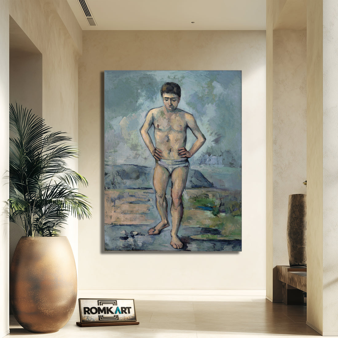 Paul Cezanne The Bather 1885 – Reproduction