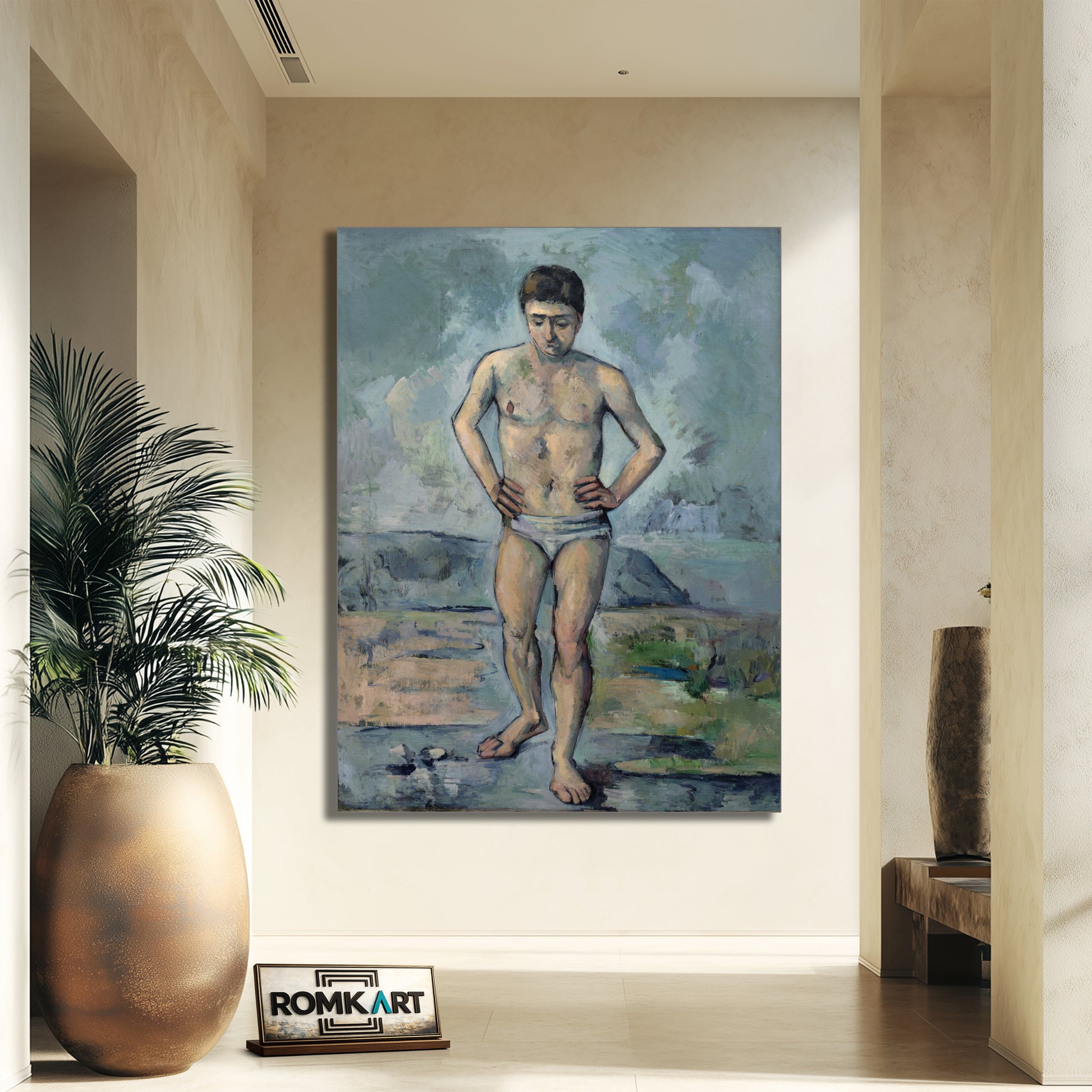 Paul Cezanne The Bather 1885 – Reproduction