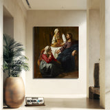 Johannes Vermeer Christ In The House Of Martha And Mary 1654-1655 – Reproduction