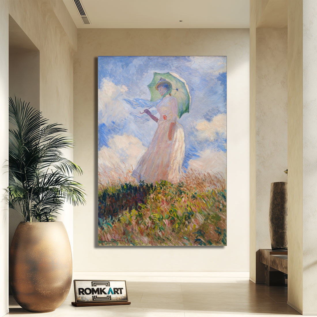 Claude Monet Woman With A Parasol Facing Left 1886 – Reproduction