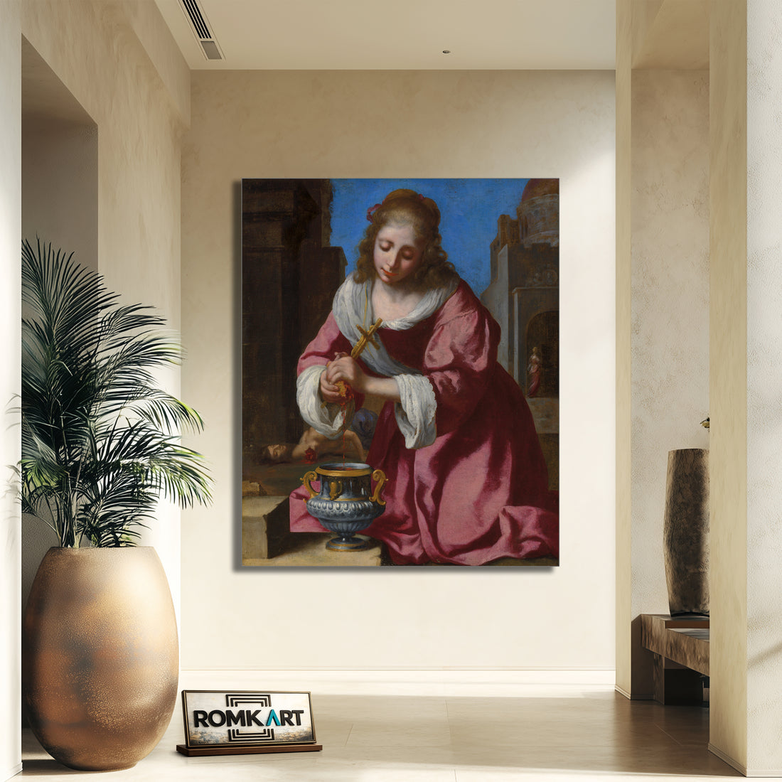 Johannes Vermeer Saint Praxedis 1655 – Reproduction