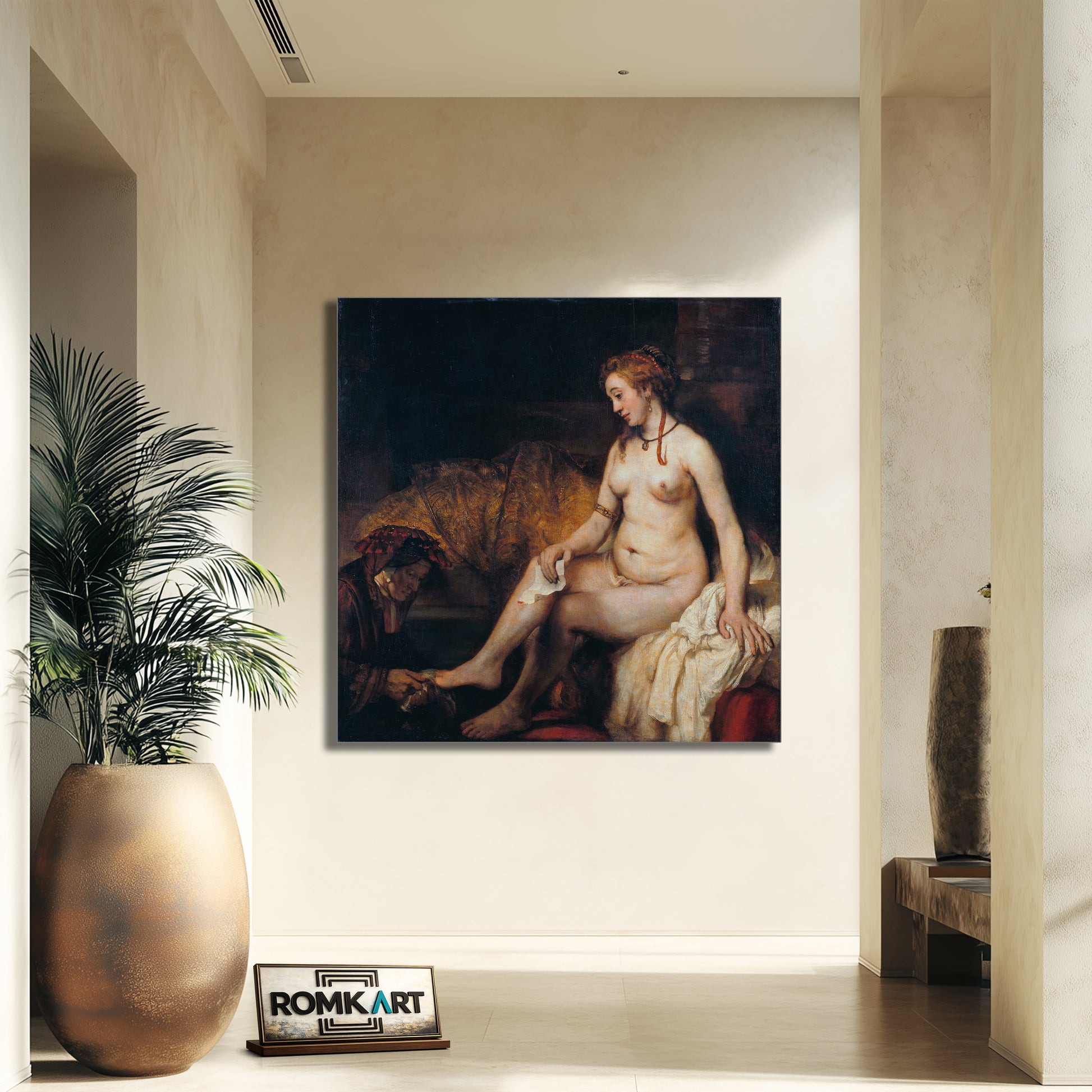 Rembrandt Bathsheba At Her Bath 1654 – Reproduction