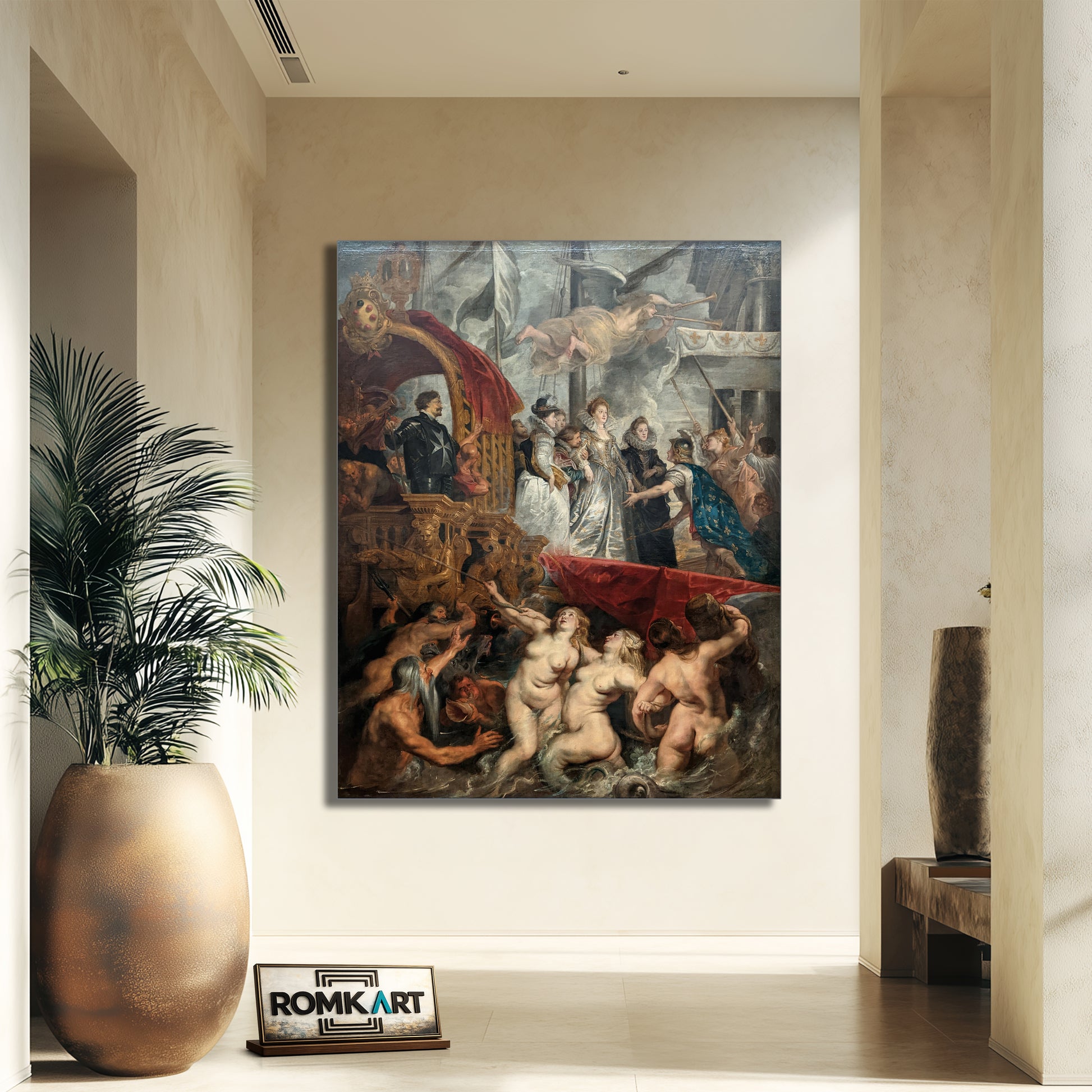 Peter Paul Rubens The Disembarkation At Marseilles C 1622-1625 – Reproduction