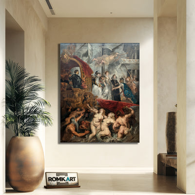 Peter Paul Rubens The Disembarkation At Marseilles C 1622-1625 – Reproduction