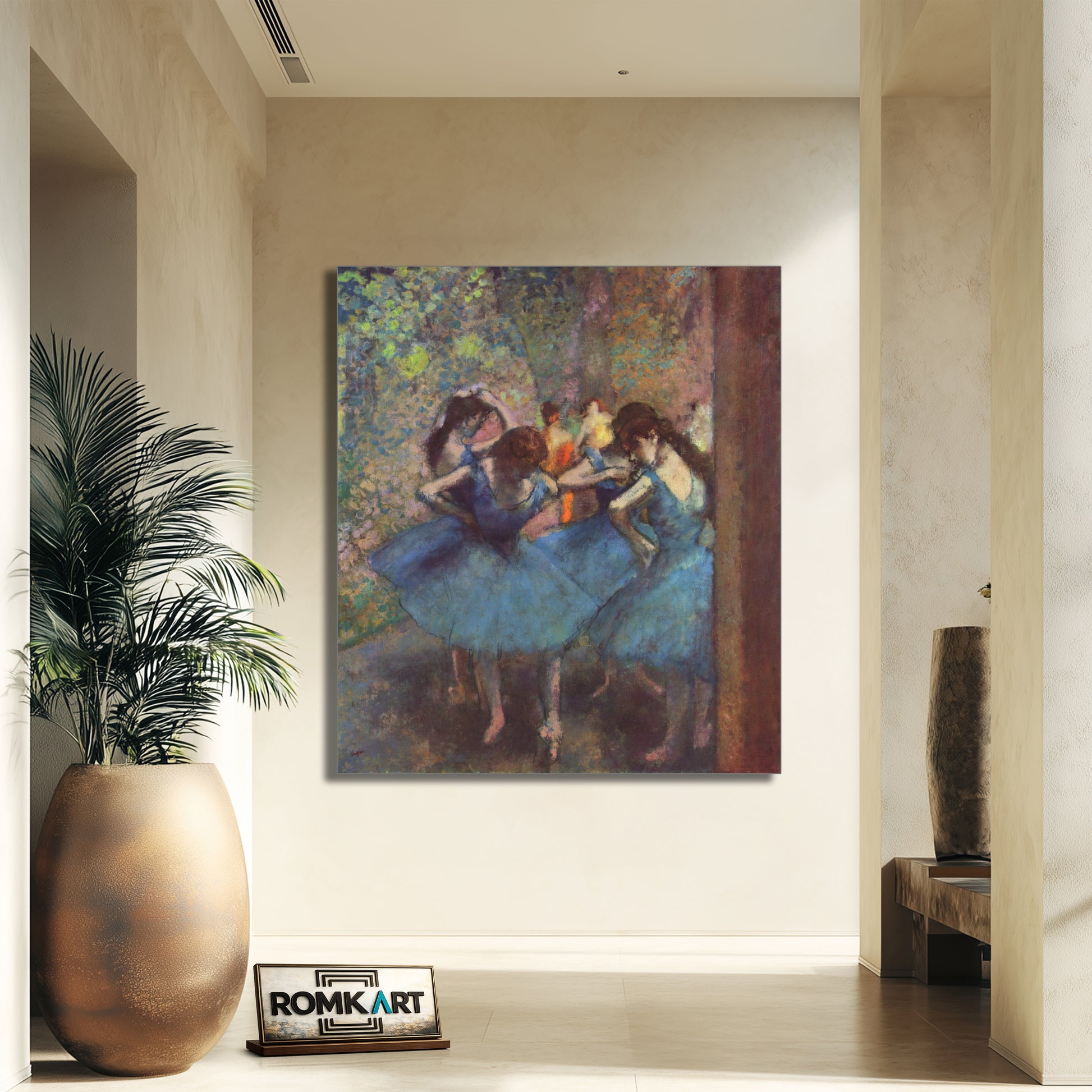 Edgar Degas Dancers In Blue 1890 – Reproduction
