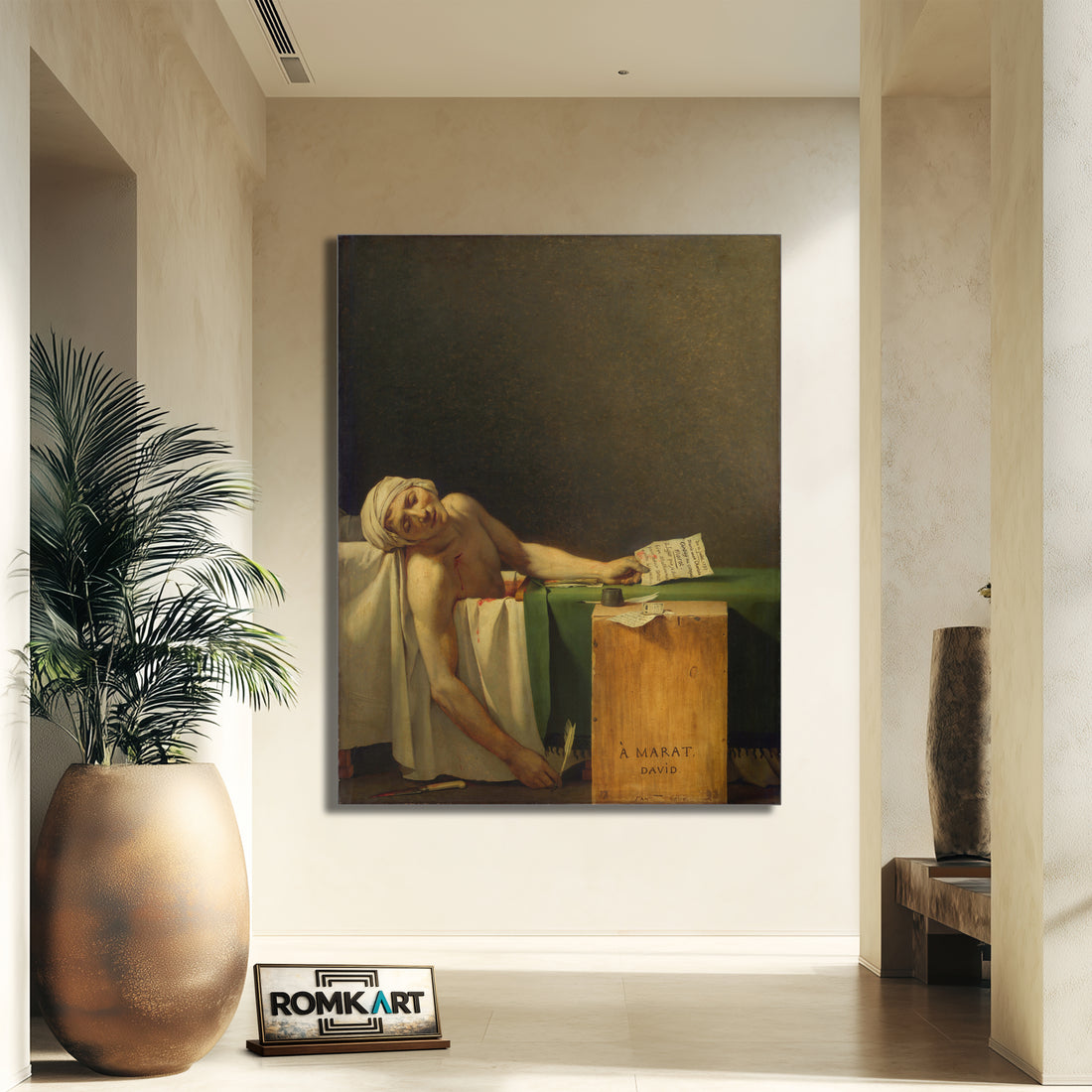 Jacques-louis David Death Of Marat 1793 – Reproduction