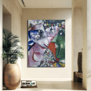 Marc Chagall I And The Village 1911 – Reproduction