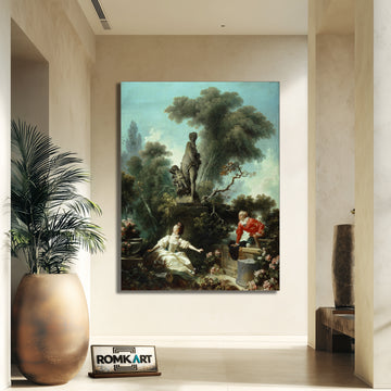 Jean-honor Fragonard The Progress Of Love The Meeting 1772 – Reproduction