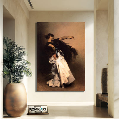 John Singer Sargent Spanish Dancer 1879-1882 A Preparatory Oil Study For El Jaleo – Reproduction