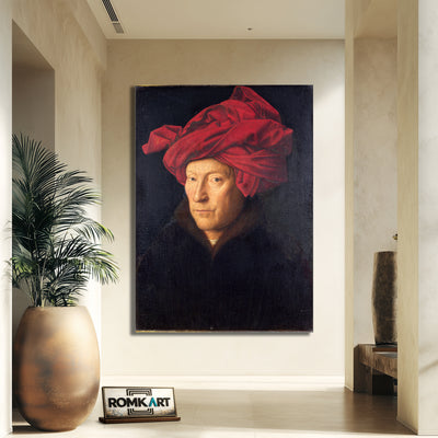 Jan Van Eyck Portrait Of A Man In A Turban 1433 – Reproduction