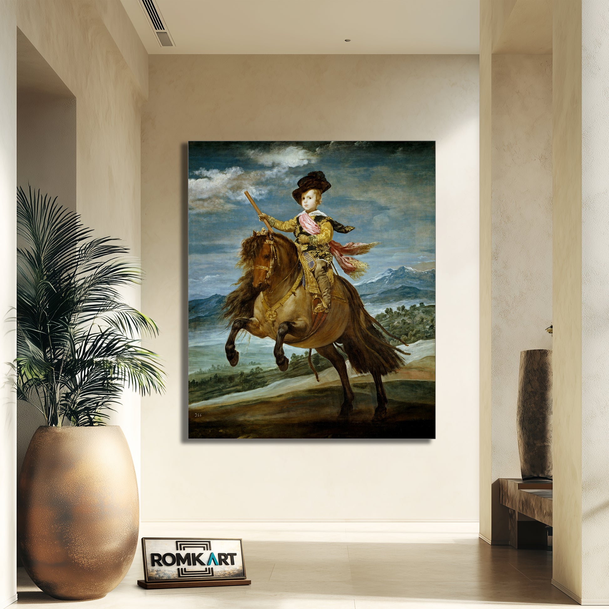 Diego Velazquez Equestrian Portrait Of Prince Balthasar – Reproduction