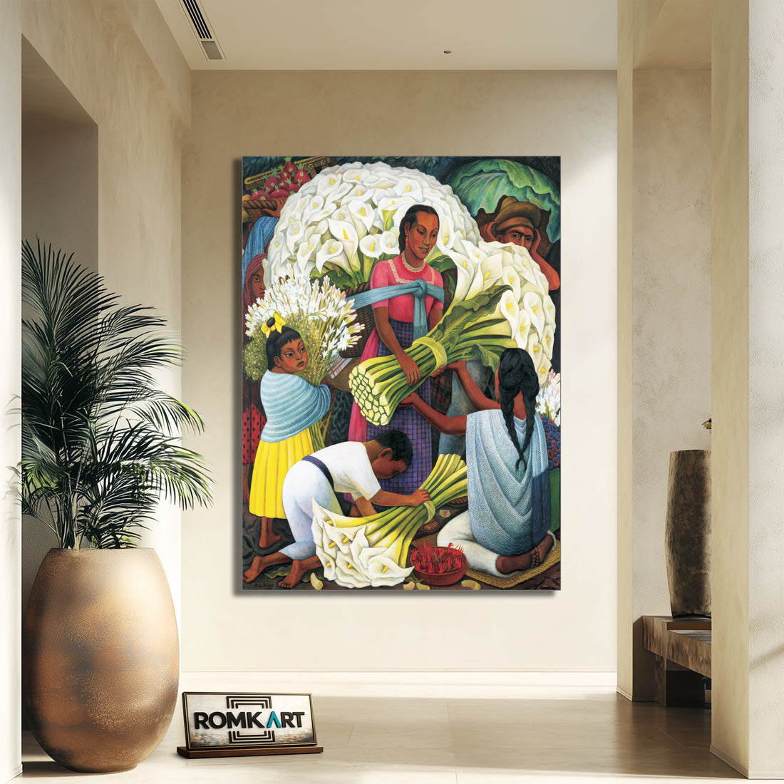 Diego Rivera The Flower Vendor – Reproduction