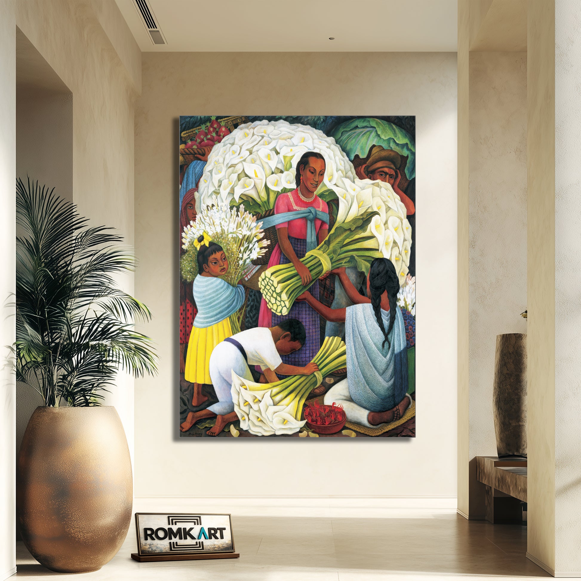 Diego Rivera The Flower Vendor – Reproduction