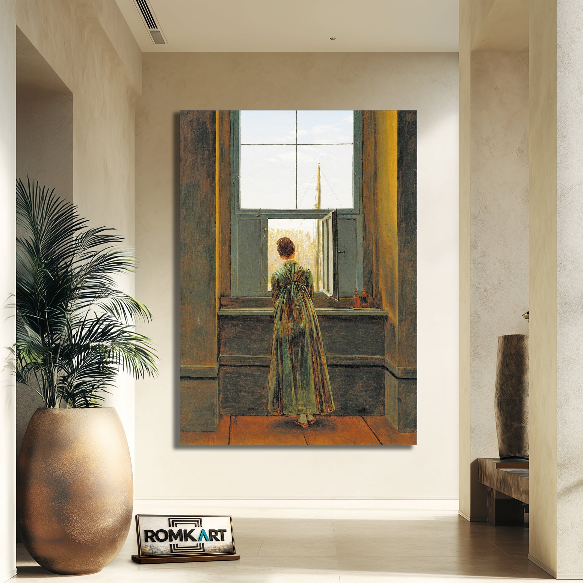 Caspar David Friedrich Woman At A Window 1822 – Reproduction