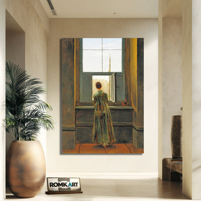 Caspar David Friedrich Woman At A Window 1822 – Reproduction