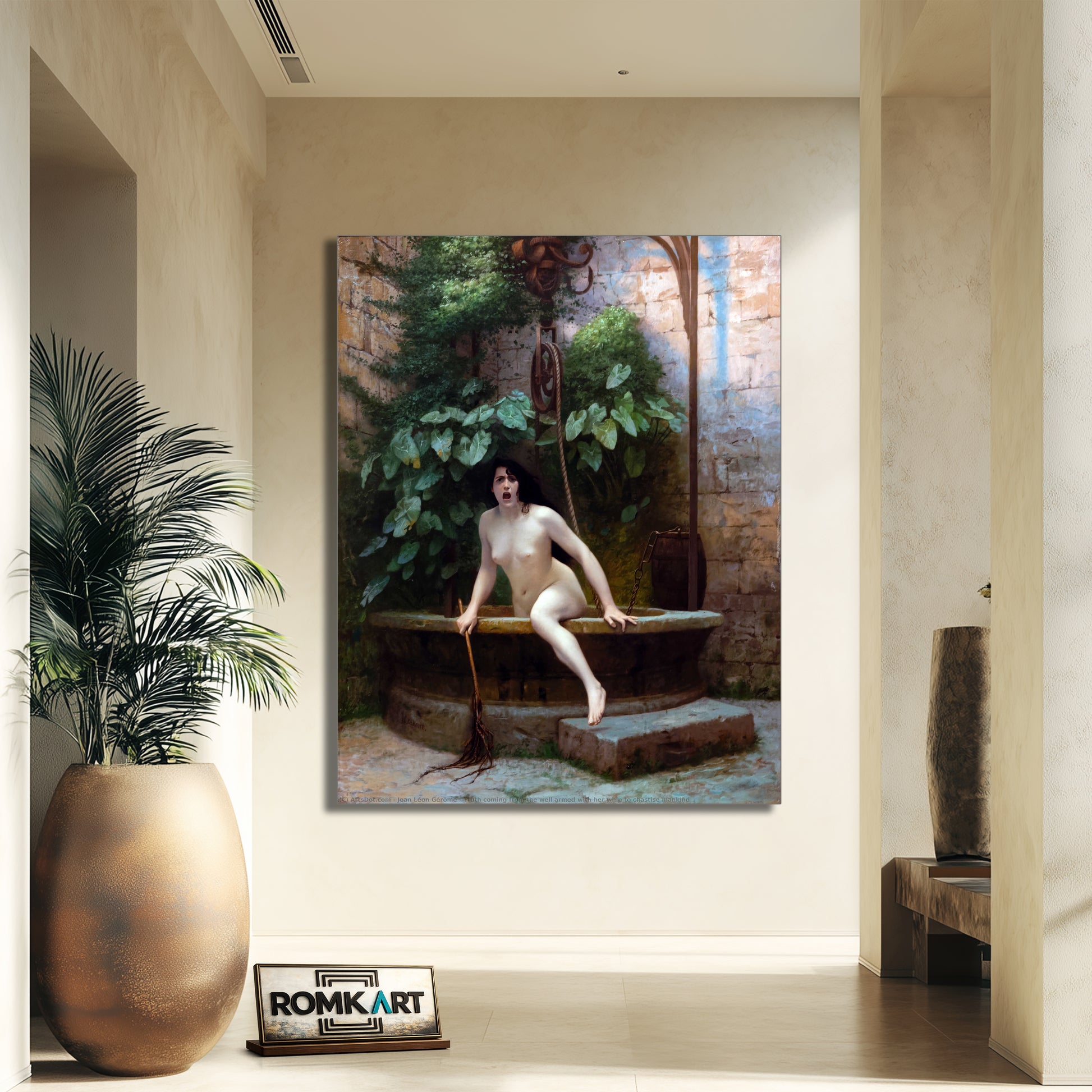 Jean Leon Gerome Truth Coming Out Of Her Well 1896 – Reproduction