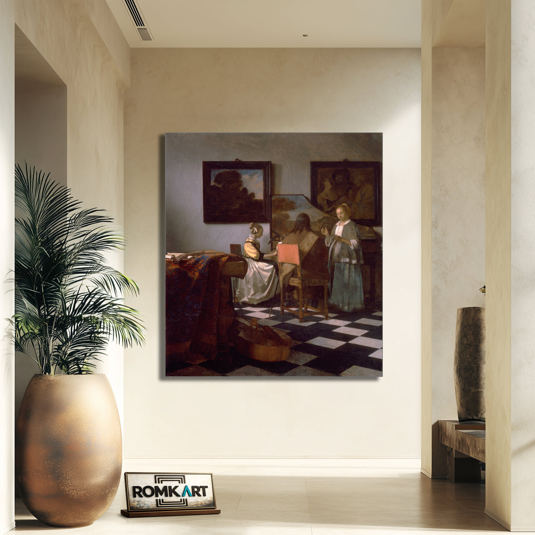 Johannes Vermeer The Concert 1665 – Reproduction