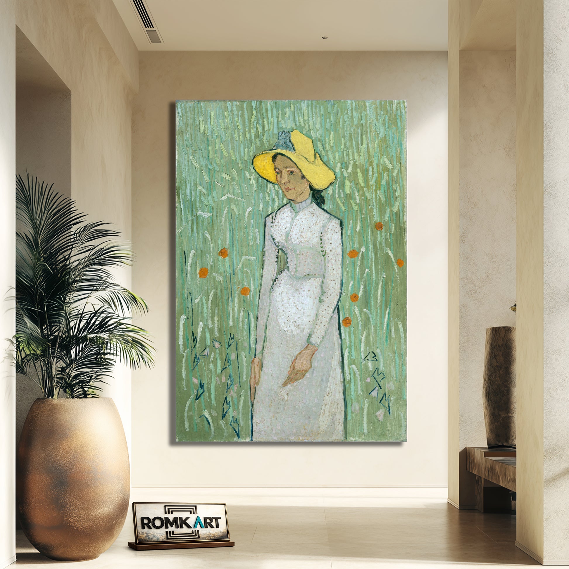 Vincent Van Gogh Girl In White 1890 – Reproduction
