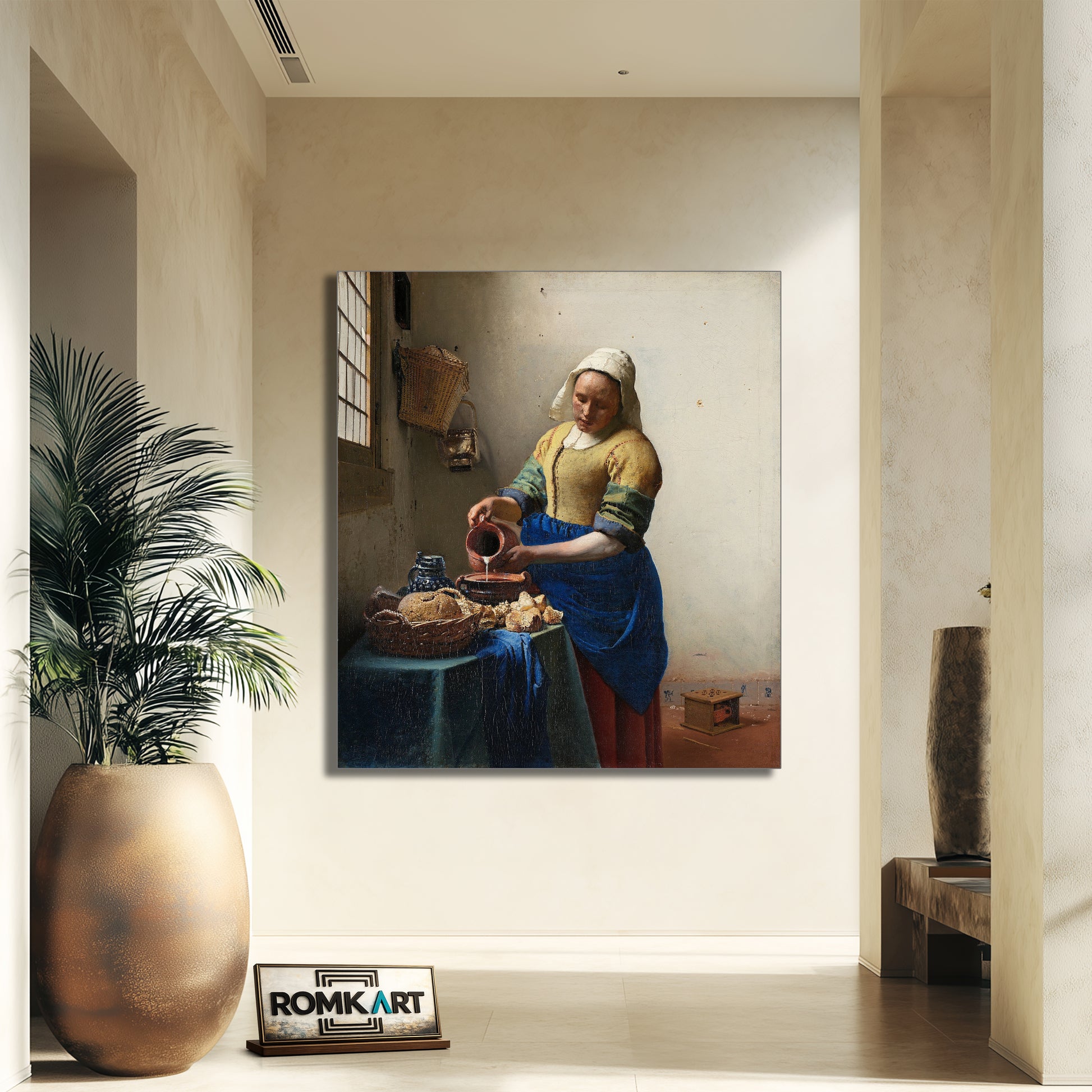 Johannes Vermeer The Milkmaid 1660 – Reproduction