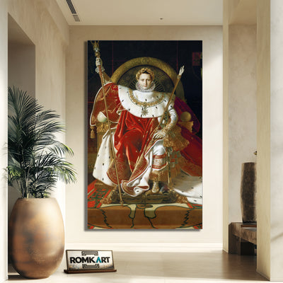 Jean Auguste Dominique Ingres Napoleon I On His Imperial Throne 1806 – Reproduction