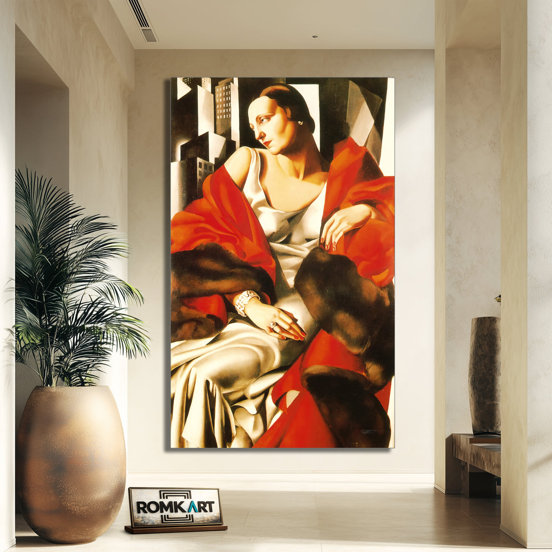 Tamara De Lempicka Painting - Portrait Of Mrs Boucard 1931 – Reproduction
