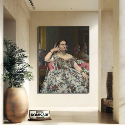 Jean Auguste Dominique Ingres Portrait Of Madame Moitessier 1856 – Reproduction