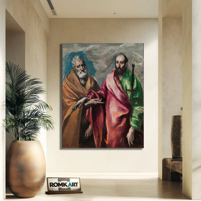 El Greco Saint Peter And Saint Paul 1590 Barcelona – Reproduction