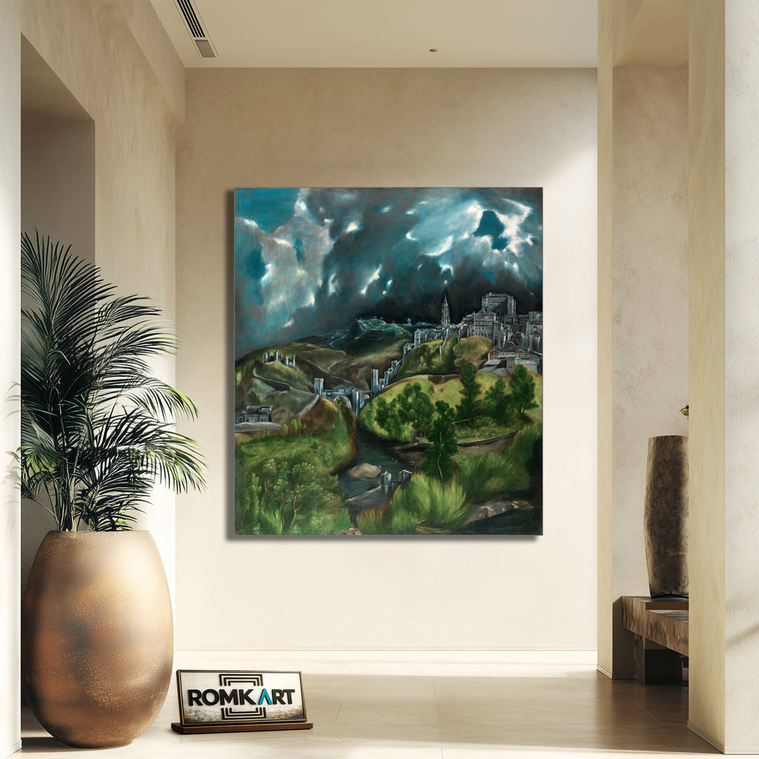 El Greco View Of Toledo 1599 – Reproduction