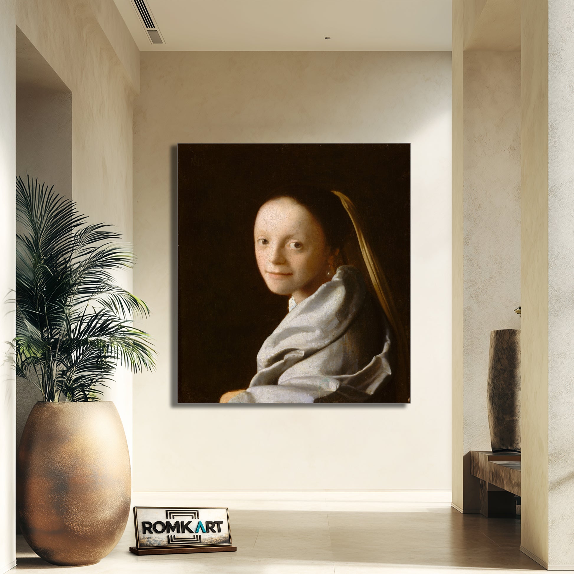 Johannes Vermeer Study Of A Young Woman 1665-1667 – Reproduction