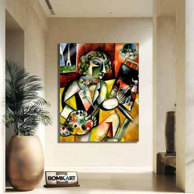 Marc Chagall Self-portrait With Seven Fingers 1913 – Reproduction